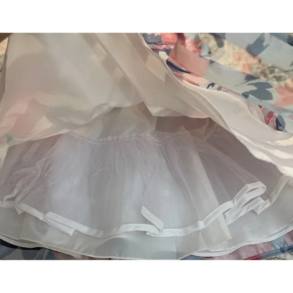 Joan Michelle‎ Toddler Size 2 Sleeveless Pink And Blue Striped Petticoat Dress